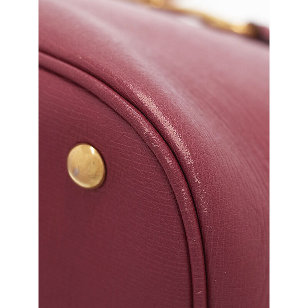 GUCCI Horsebit Bright Bit Tote Bag Red - Picture 8 of 9